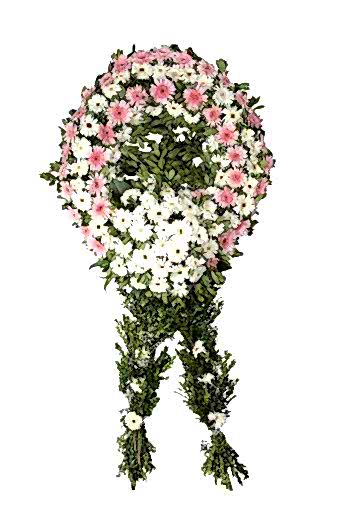 Pembe Beyaz Cenaze Çelengi